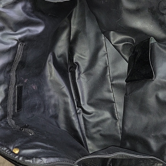 Large Marino Orlandi Black Leather Handbag - Picture 12 of 15